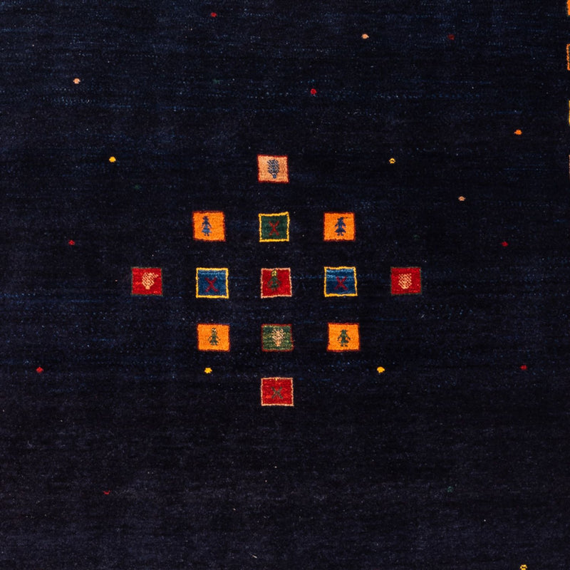 Tapis Gabbeh - Persan - 216 x 158 cm - bleu foncé