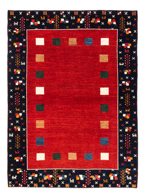 Tapis Gabbeh - Persan - 172 x 126 cm - rouge