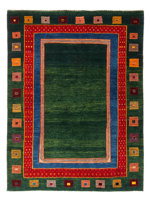Tapis Gabbeh - Persan - 195 x 150 cm - vert