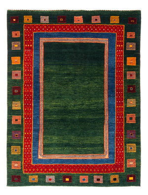 Tapis Gabbeh - Persan - 195 x 150 cm - vert