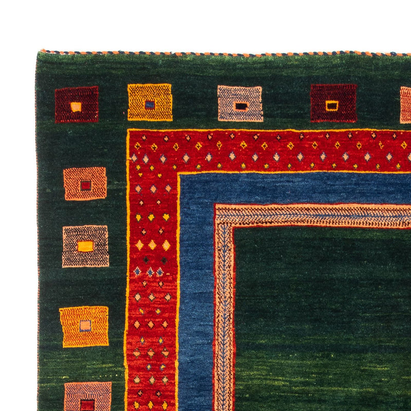 Tapis Gabbeh - Persan - 195 x 150 cm - vert