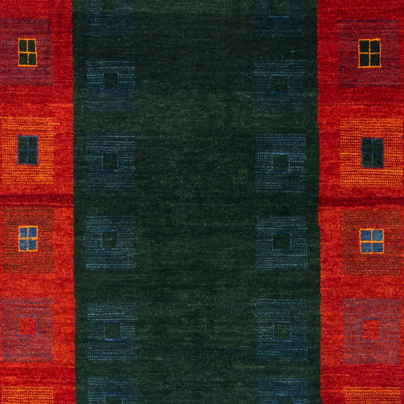 Tapis Gabbeh - Persan - 204 x 122 cm - vert