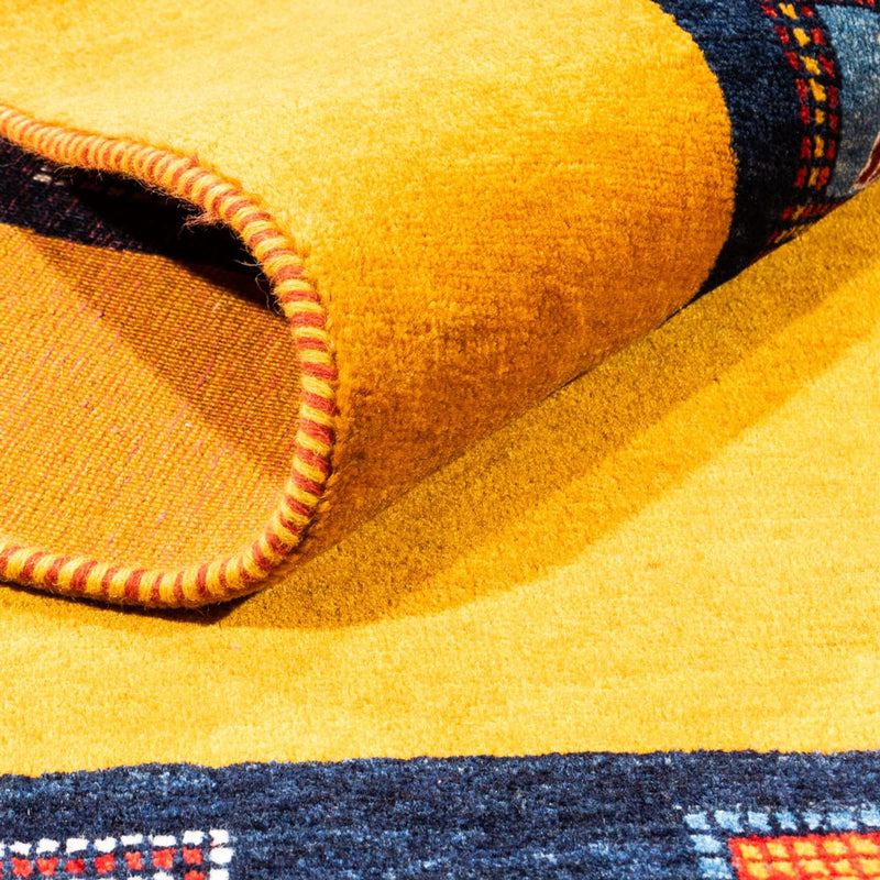 Tapis Gabbeh - Persan - 180 x 118 cm - or