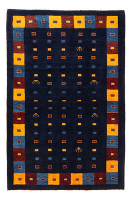 Tapis Gabbeh - Persan - 152 x 102 cm - bleu foncé