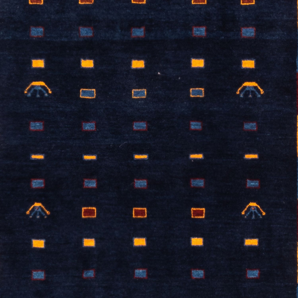 Tapis Gabbeh - Persan - 152 x 102 cm - bleu foncé