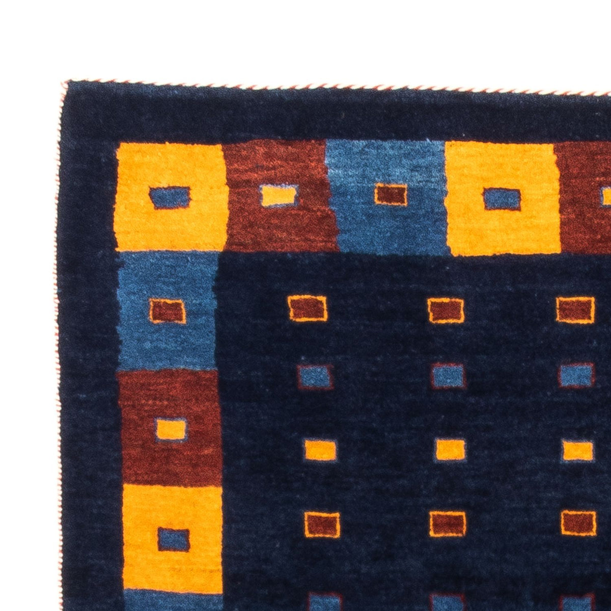 Tapis Gabbeh - Persan - 152 x 102 cm - bleu foncé