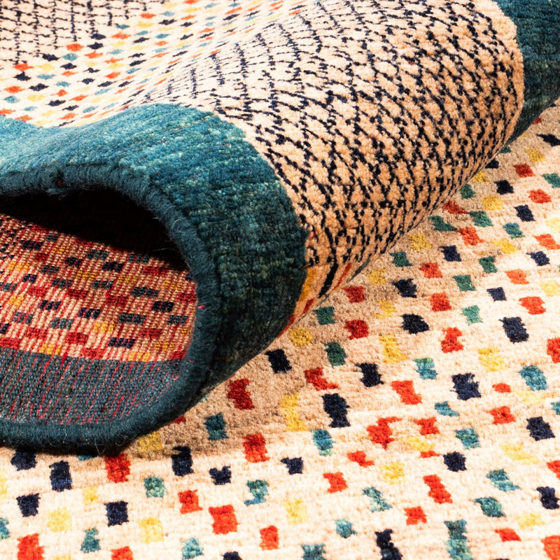 Tapis Gabbeh - Persan - 193 x 126 cm - beige