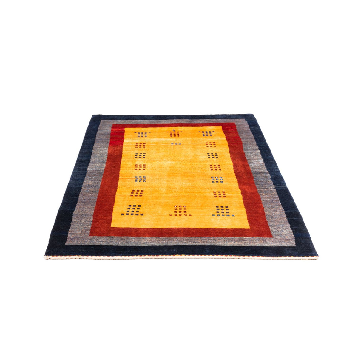 Tapis Gabbeh - Persan - 157 x 106 cm - or