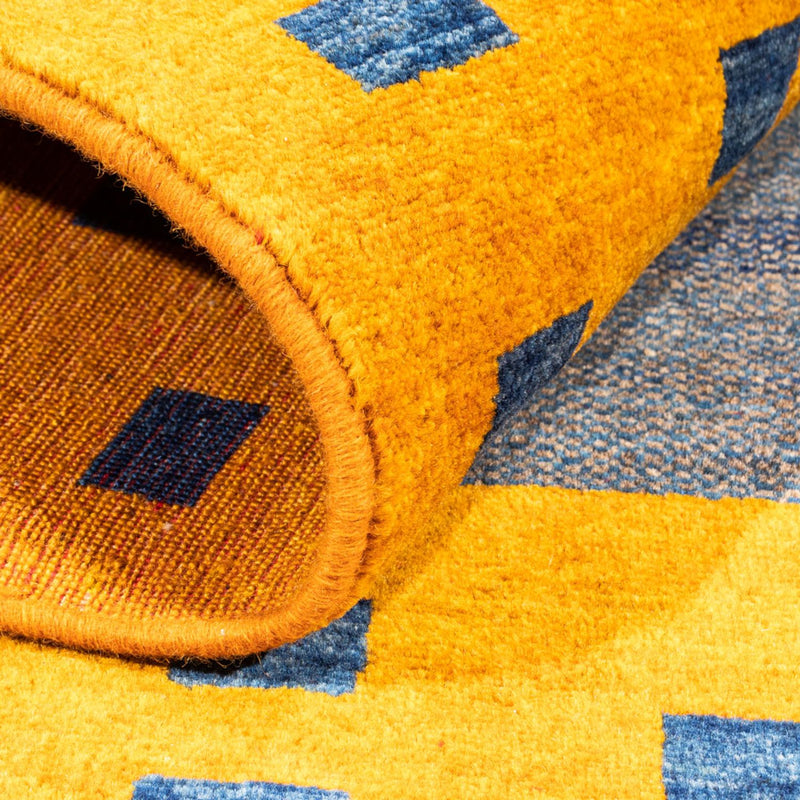 Tapis Gabbeh - Persan - 137 x 102 cm - bleu clair