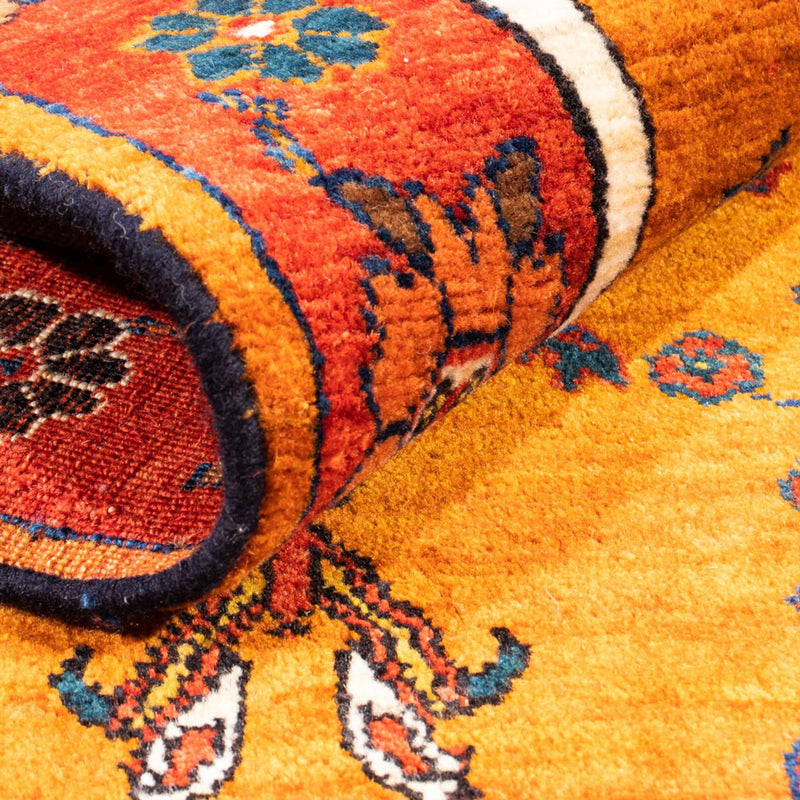 Tapis Gabbeh - Persan - 150 x 105 cm - or