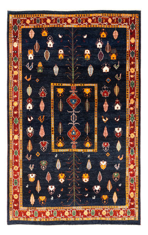 Tapis Gabbeh - Persan - 235 x 150 cm - bleu foncé