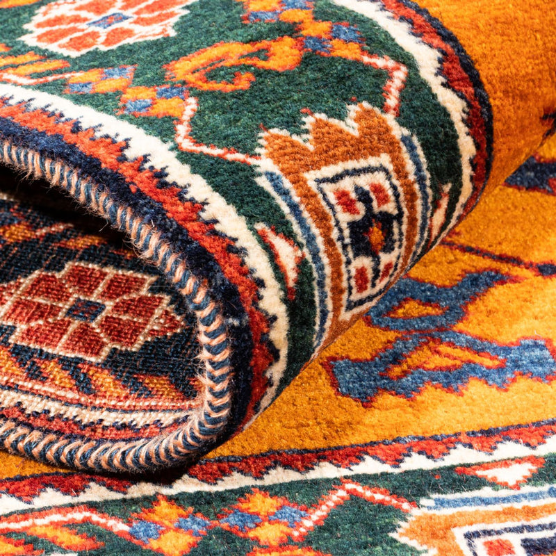 Tapis Gabbeh - Persan - 150 x 106 cm - or