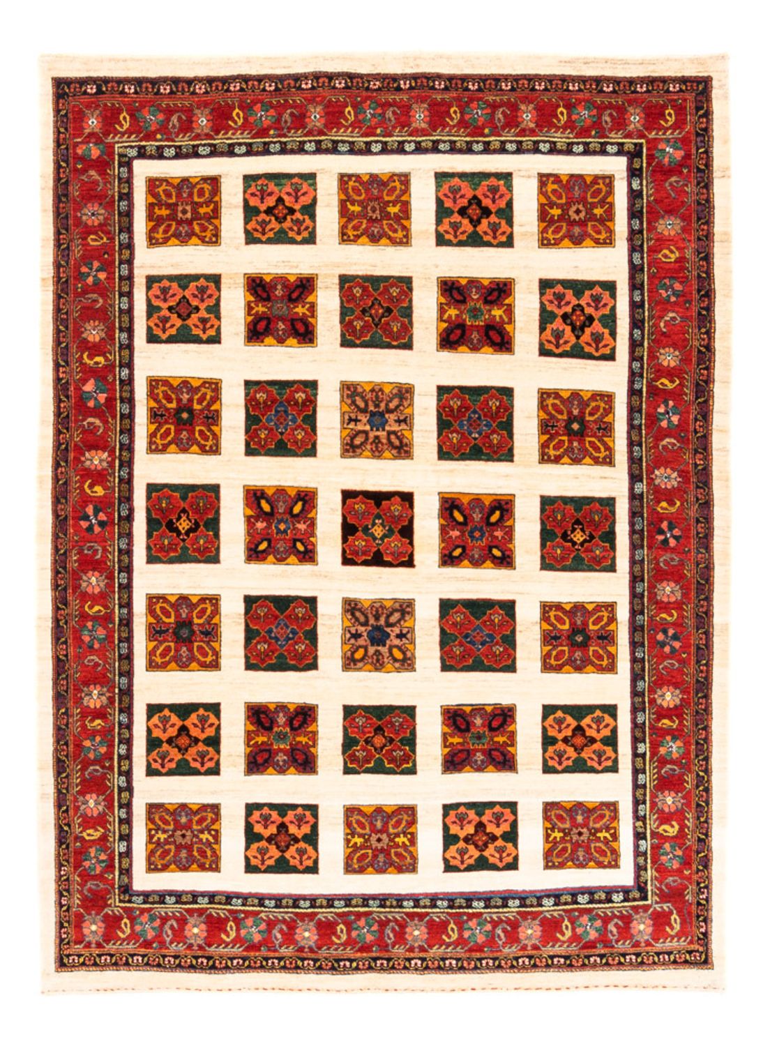 Tapis Gabbeh - Persan - 204 x 157 cm - crème