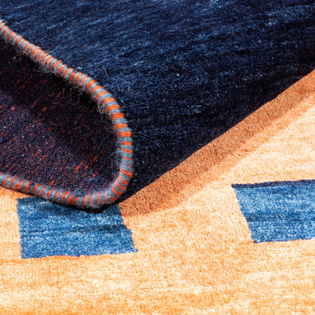 Tapis Gabbeh - Persan - 200 x 150 cm - or