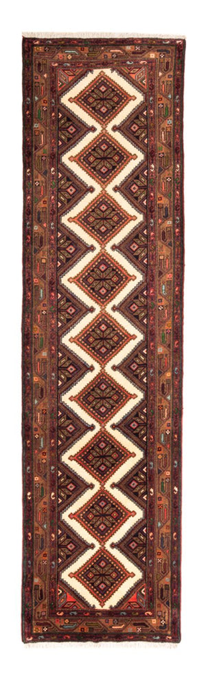 Tapis de couloir Tapis persan - Nomadic - 307 x 82 cm - crème