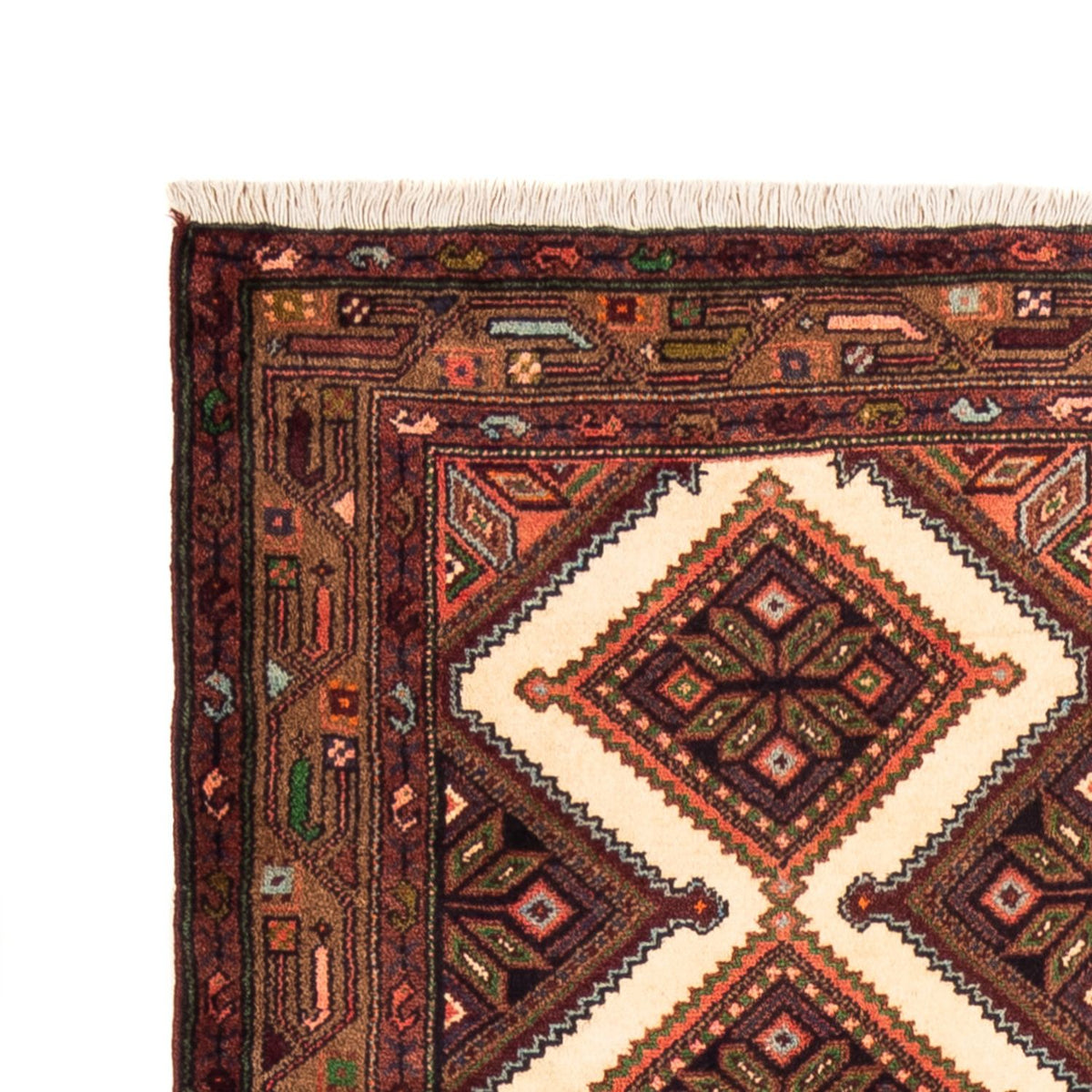 Tapis de couloir Tapis persan - Nomadic - 307 x 82 cm - crème