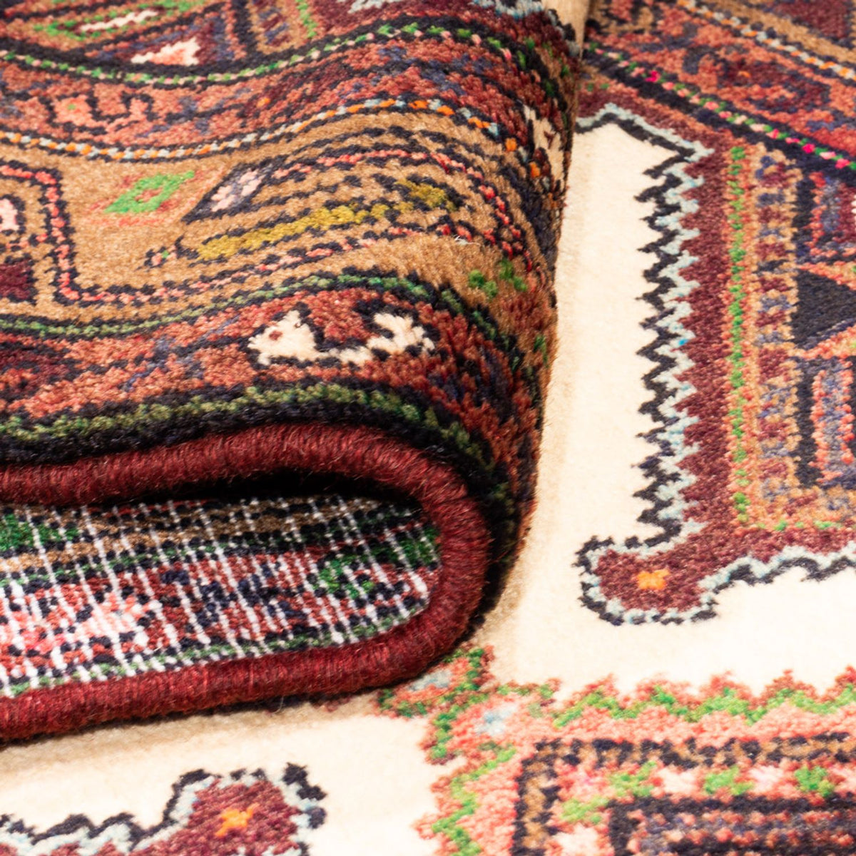 Tapis de couloir Tapis persan - Nomadic - 307 x 82 cm - crème