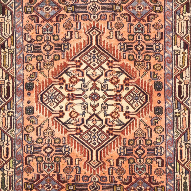 Tapis de couloir Tapis persan - Nomadic - 284 x 80 cm - saumon