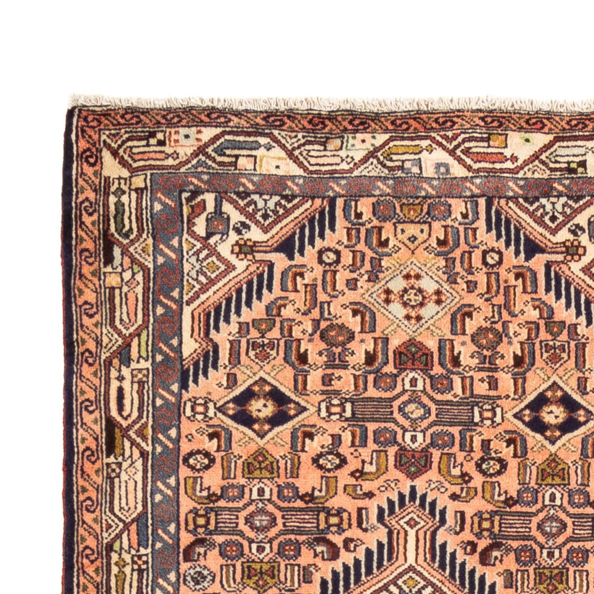 Tapis de couloir Tapis persan - Nomadic - 284 x 80 cm - saumon