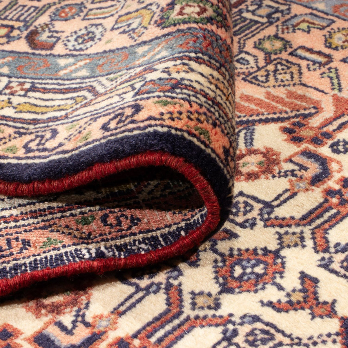 Tapis de couloir Tapis persan - Nomadic - 284 x 80 cm - saumon