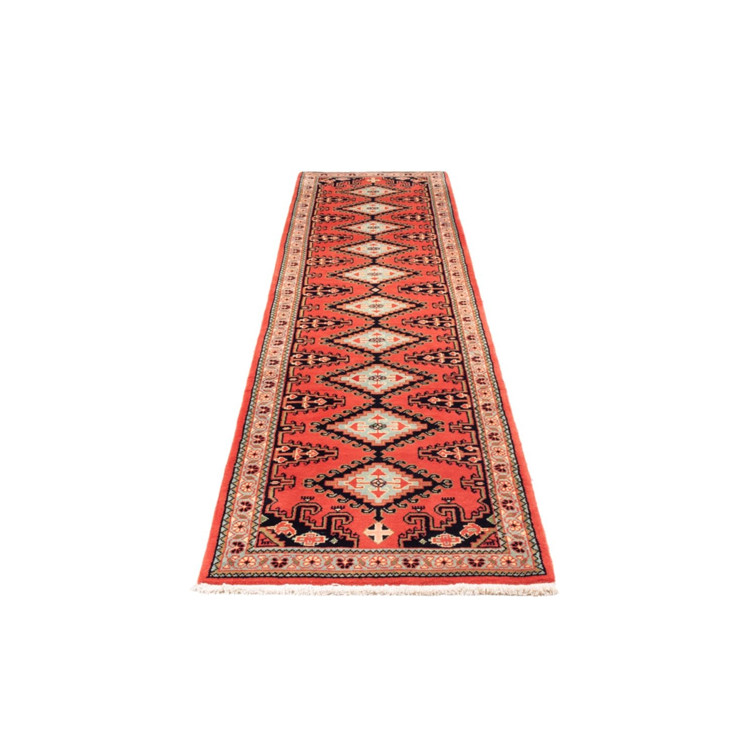 Tapis de couloir Tapis Kelim - Oriental - 310 x 75 cm - rouge