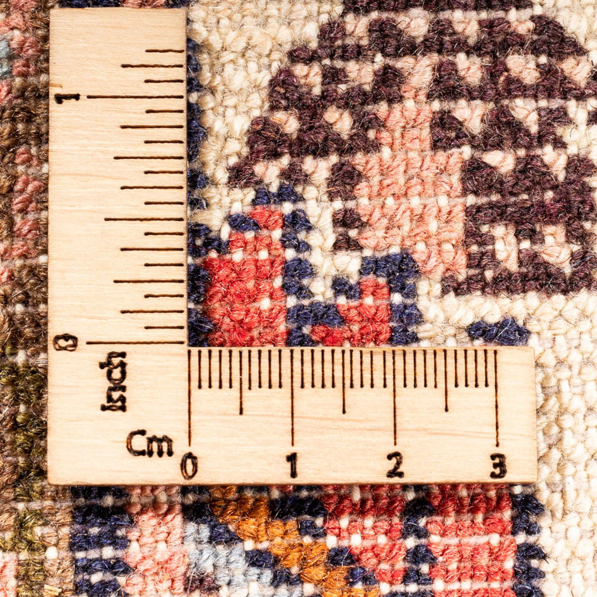 Tapis de couloir Tapis persan - Nomadic - 306 x 80 cm - crème