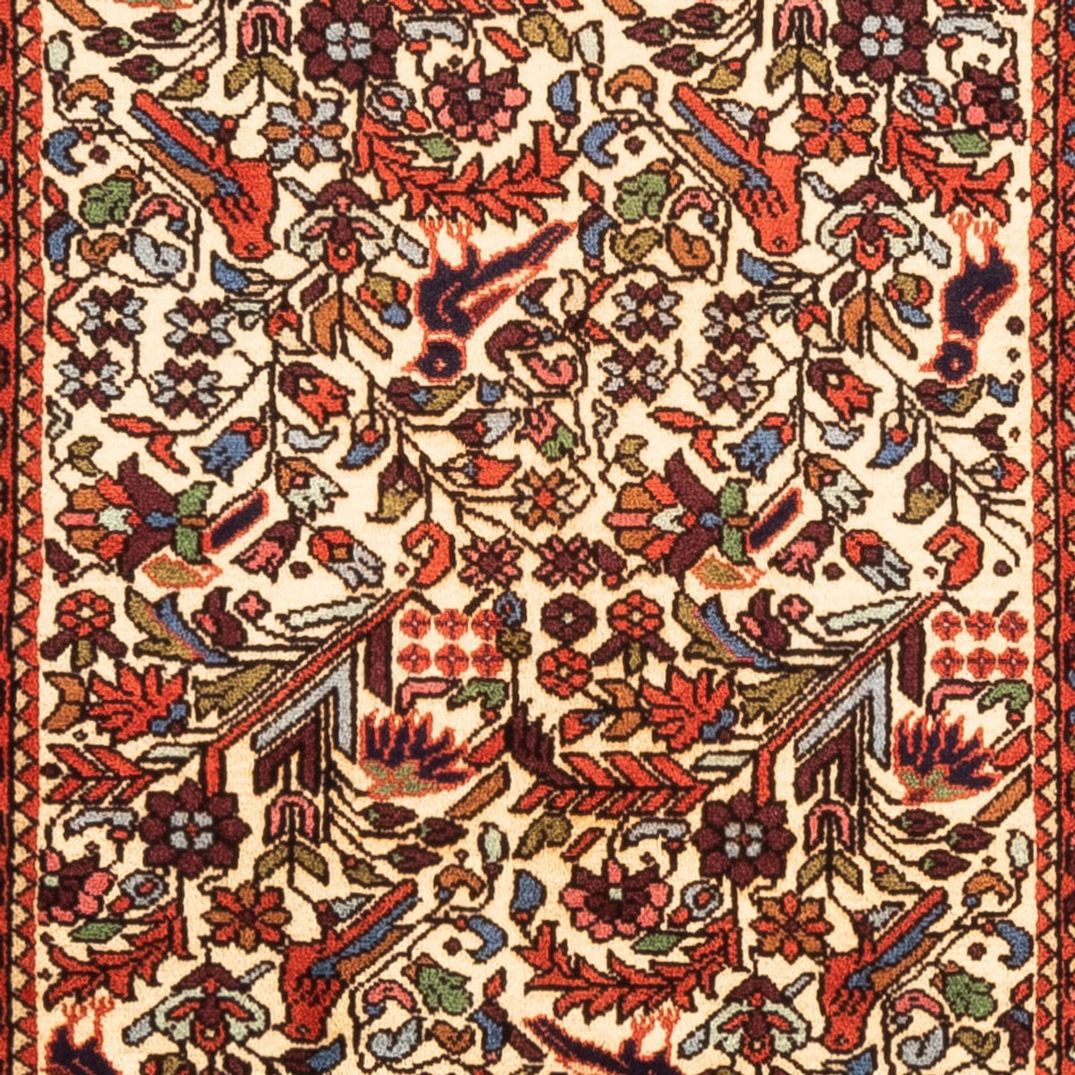 Tapis de couloir Tapis persan - Nomadic - 294 x 85 cm - saumon