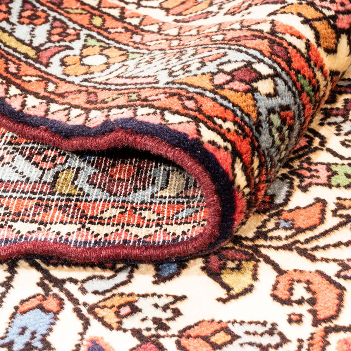 Tapis de couloir Tapis persan - Nomadic - 294 x 85 cm - saumon