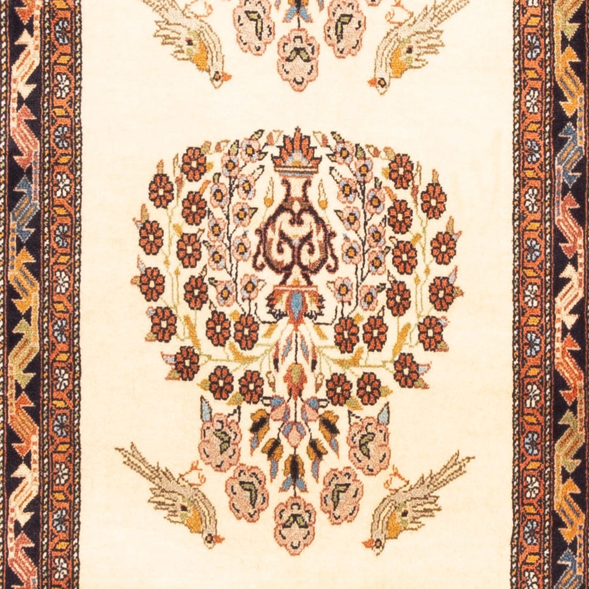 Tapis de couloir Tapis persan - Nomadic - 290 x 75 cm - crème