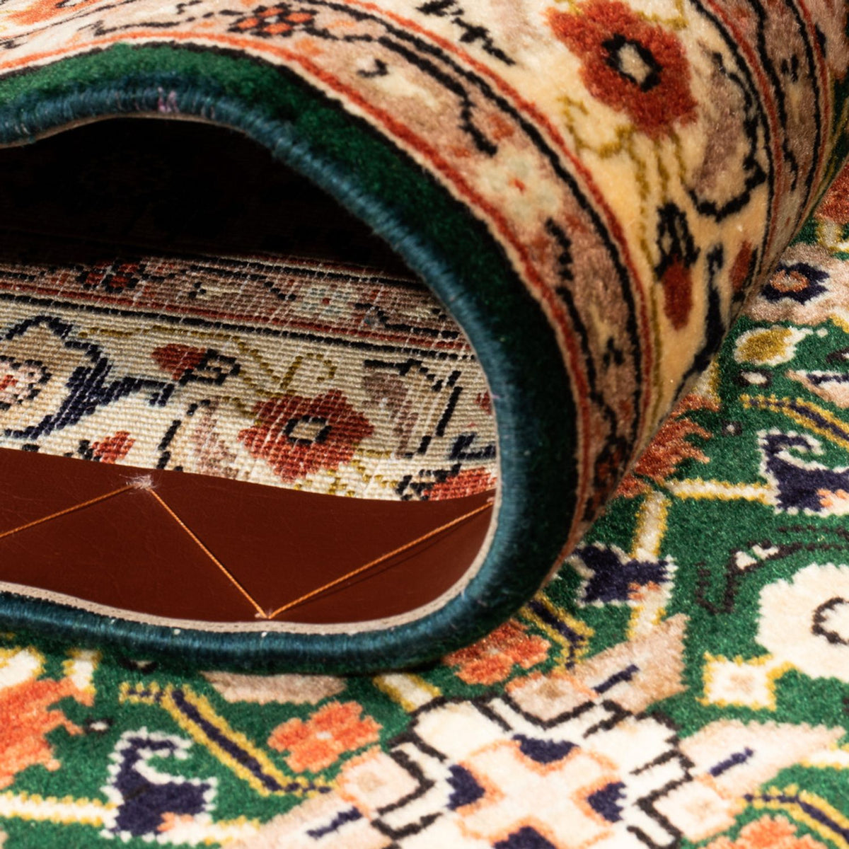 Tapis de couloir Tapis persan - Classique - 304 x 75 cm - vert