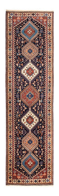 Tapis de couloir Tapis persan - Nomadic - 290 x 80 cm - bleu foncé