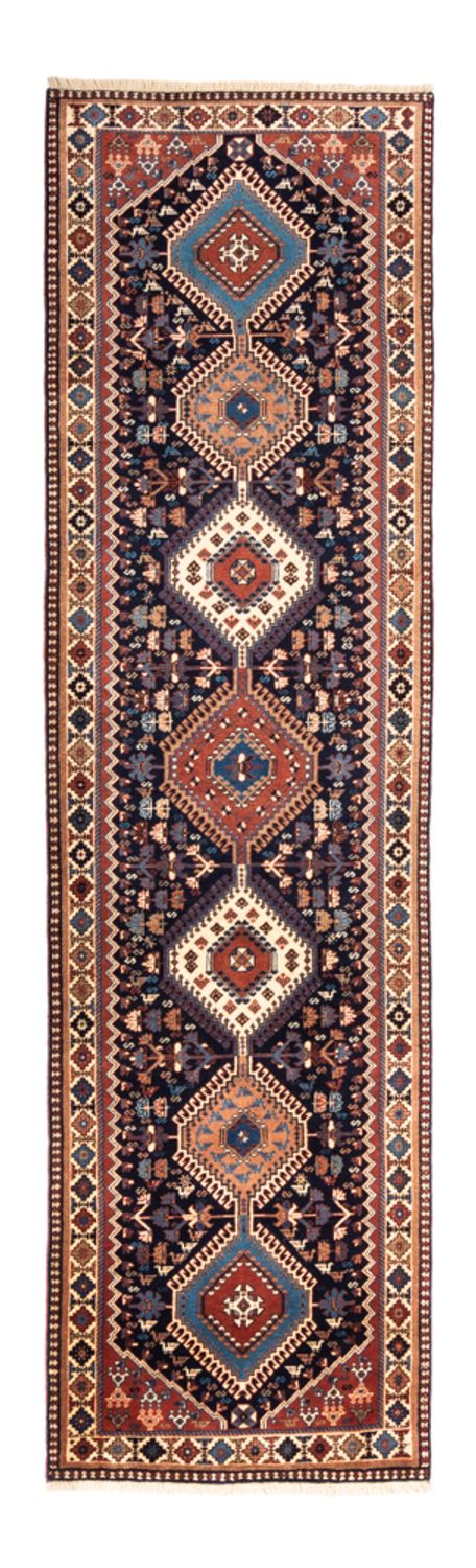 Tapis de couloir Tapis persan - Nomadic - 290 x 80 cm - bleu foncé