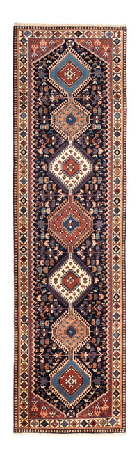 Tapis de couloir Tapis persan - Nomadic - 290 x 80 cm - bleu foncé