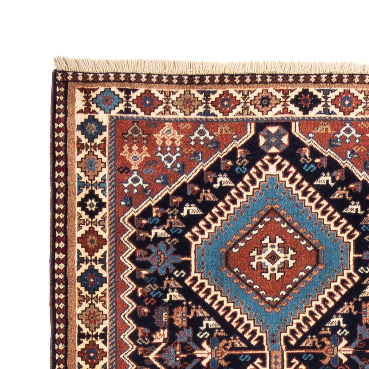 Tapis de couloir Tapis persan - Nomadic - 290 x 80 cm - bleu foncé