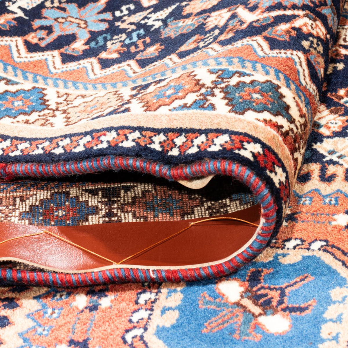 Tapis de couloir Tapis persan - Nomadic - 290 x 80 cm - bleu foncé