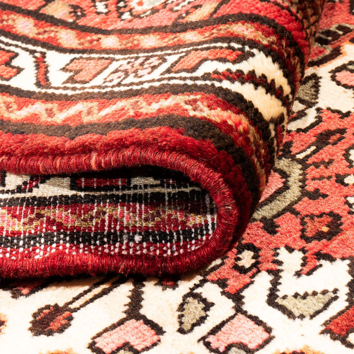 Tapis de couloir Tapis persan - Nomadic - 298 x 85 cm - rouge