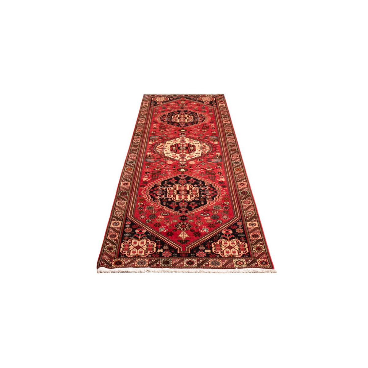 Tapis de couloir Tapis persan - Nomadic - 294 x 80 cm - rouge