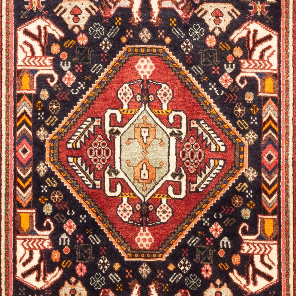 Tapis de couloir Tapis persan - Nomadic - 290 x 80 cm - bleu foncé