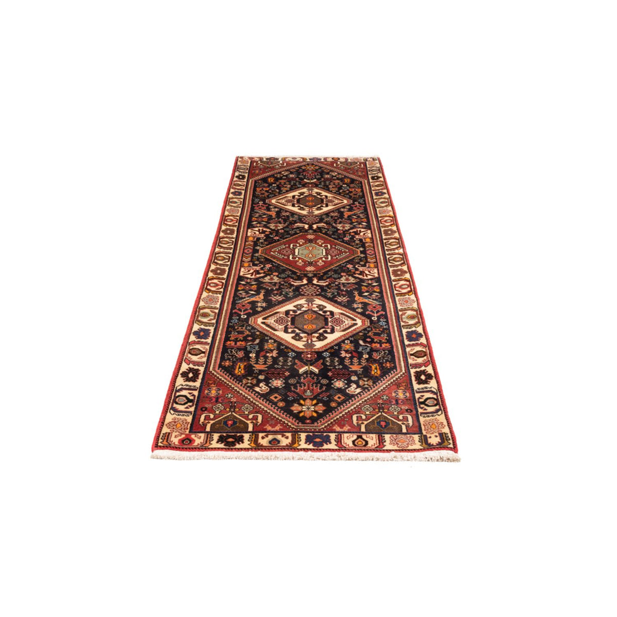 Tapis de couloir Tapis persan - Nomadic - 290 x 80 cm - bleu foncé