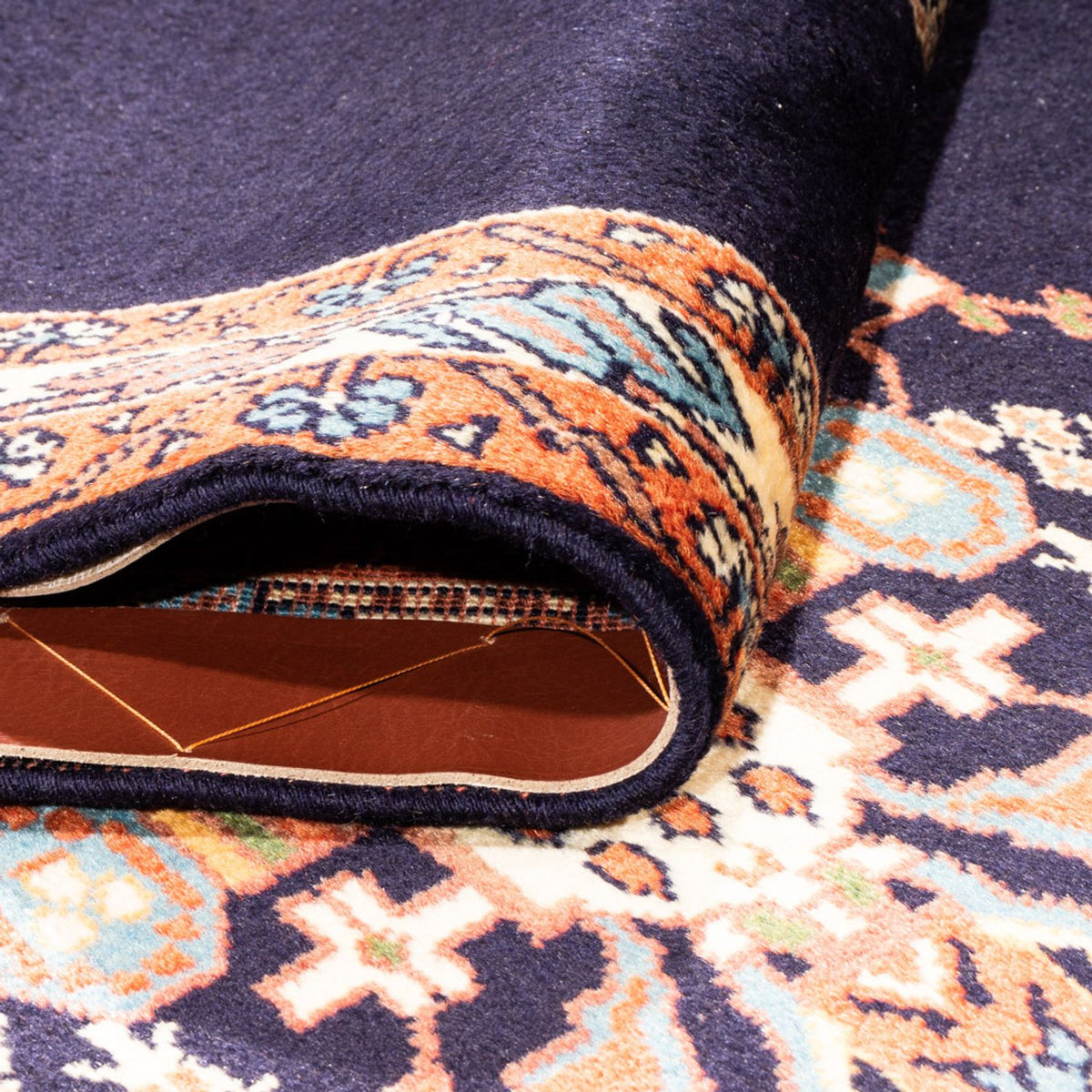 Tapis de couloir Tapis persan - Nomadic - 267 x 77 cm - bleu foncé