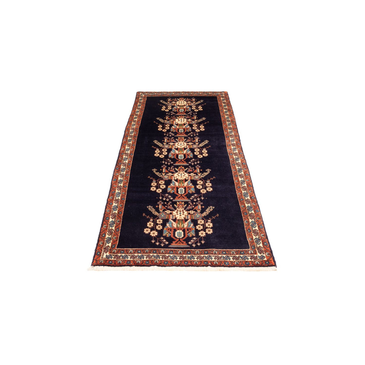 Tapis de couloir Tapis persan - Nomadic - 267 x 77 cm - bleu foncé
