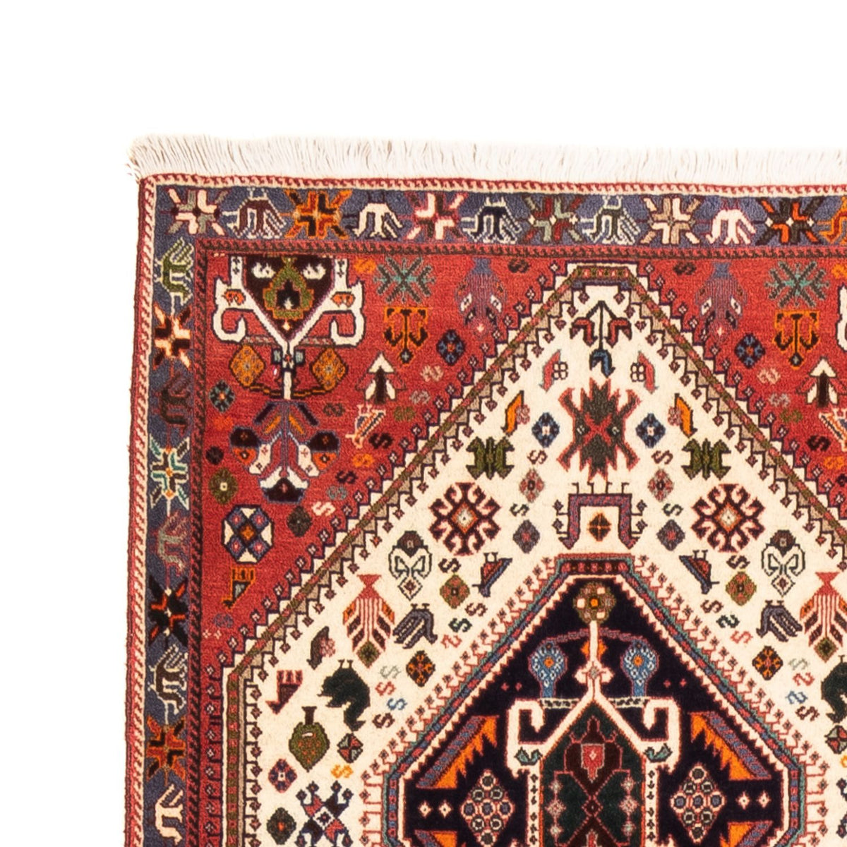 Tapis de couloir Tapis persan - Nomadic - 250 x 77 cm - crème