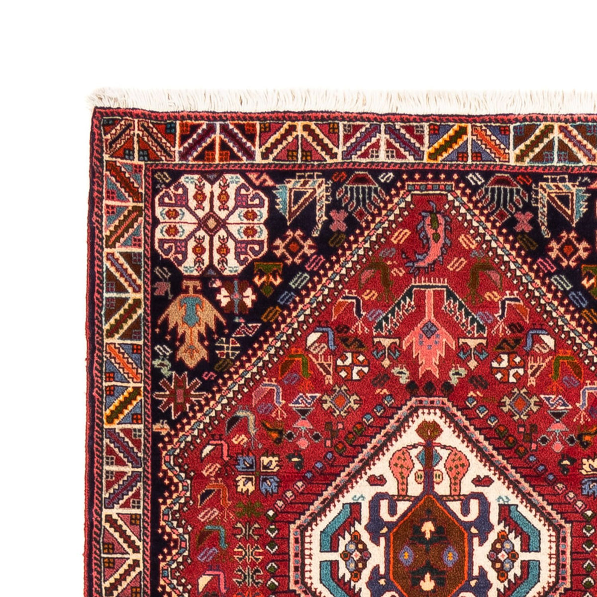 Tapis de couloir Tapis persan - Nomadic - 248 x 83 cm - rouge
