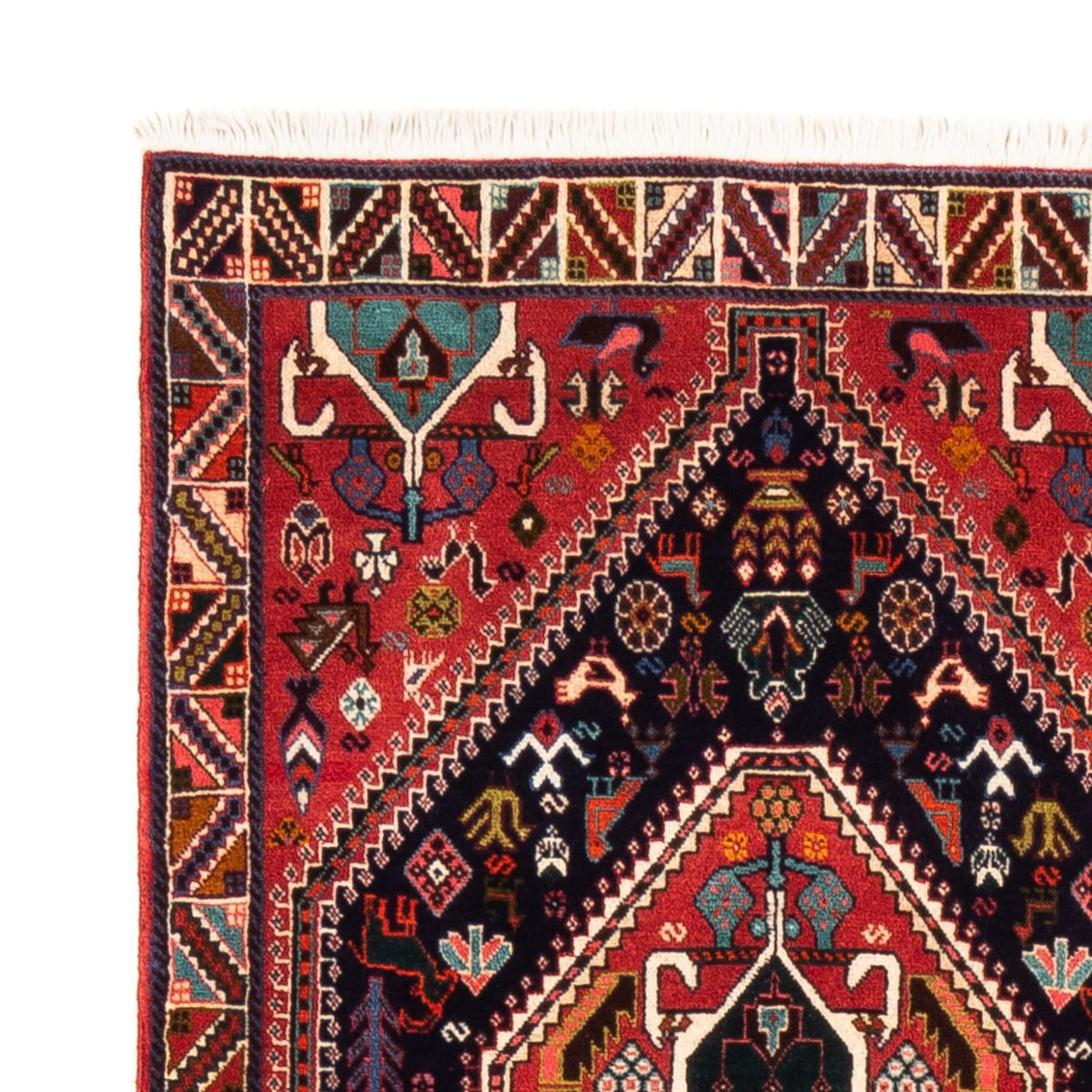 Tapis de couloir Tapis persan - Nomadic - 250 x 78 cm - bleu foncé