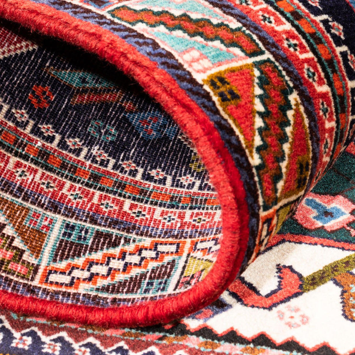 Tapis de couloir Tapis persan - Nomadic - 250 x 78 cm - bleu foncé