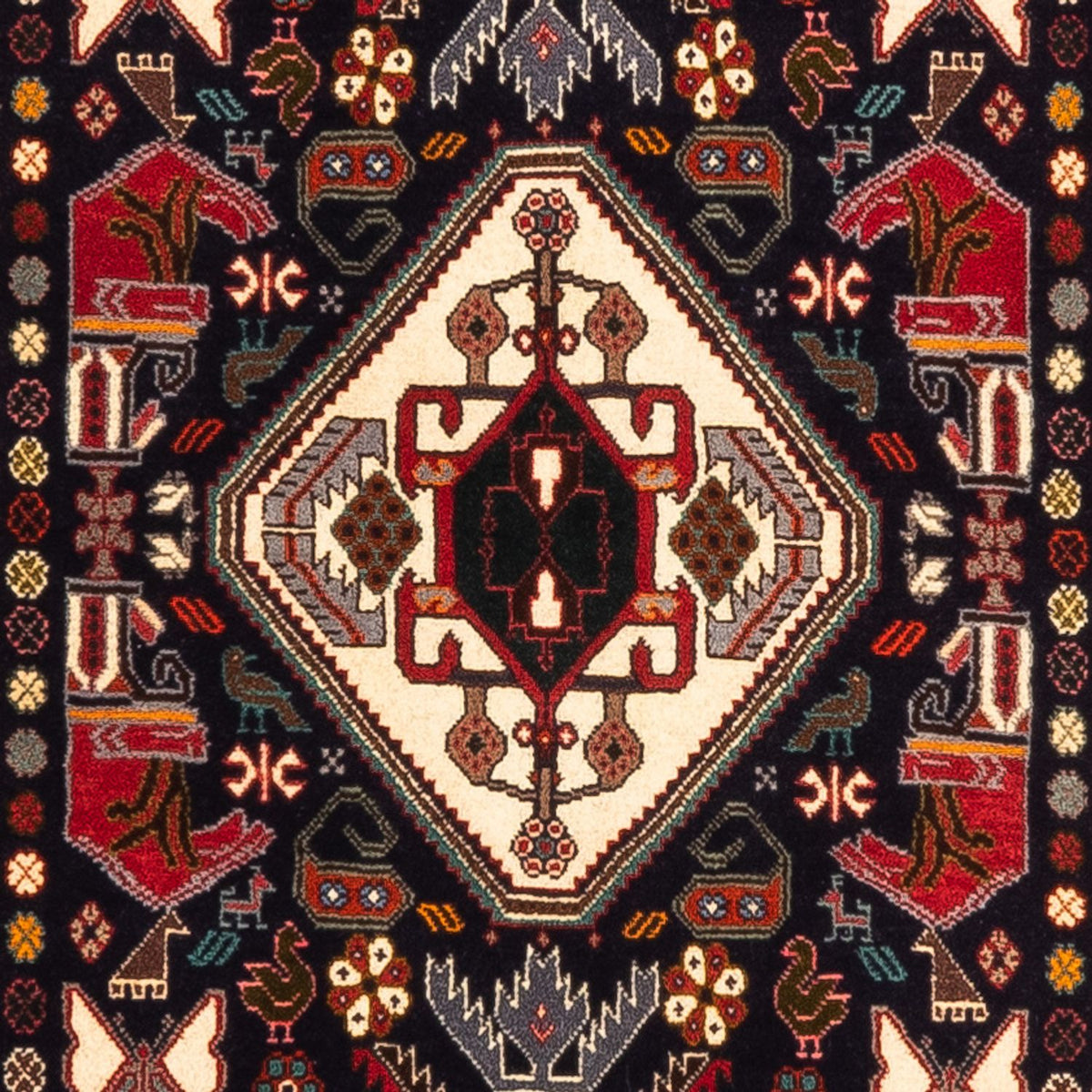 Tapis de couloir Tapis persan - Nomadic - 262 x 83 cm - bleu foncé