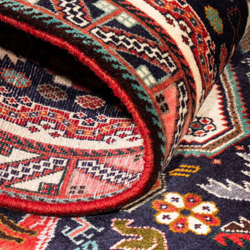 Tapis de couloir Tapis persan - Nomadic - 262 x 83 cm - bleu foncé