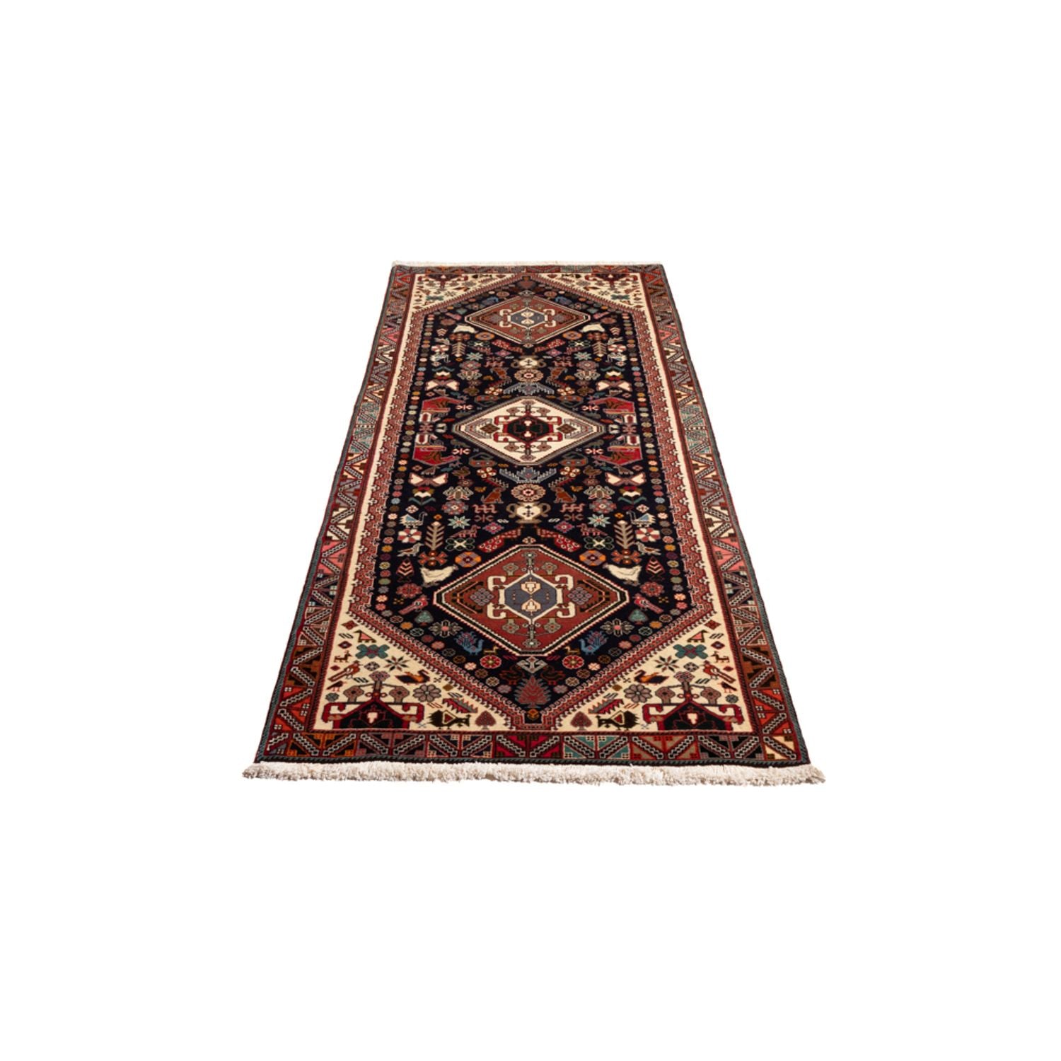 Tapis de couloir Tapis persan - Nomadic - 262 x 83 cm - bleu foncé