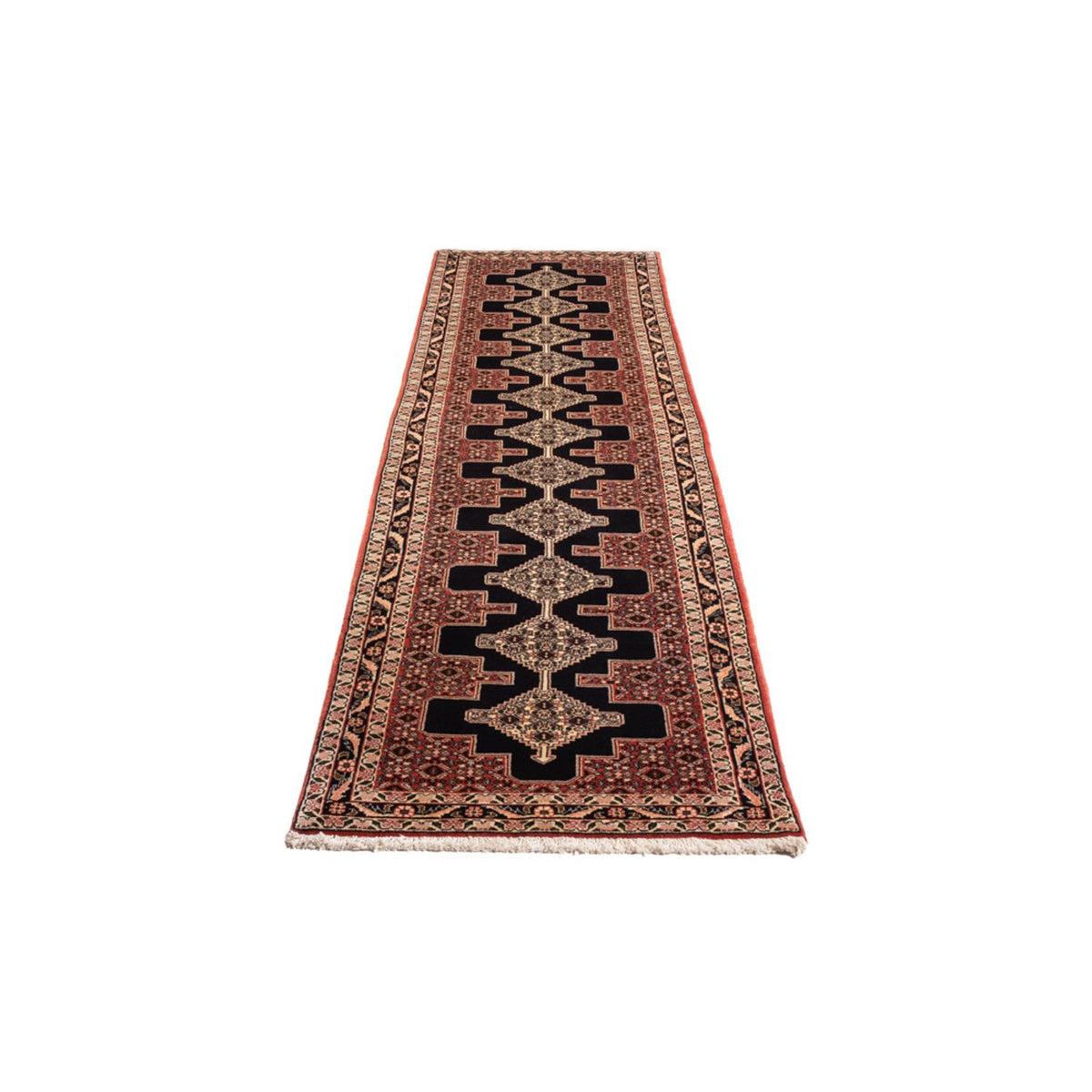 Tapis de couloir Tapis persan - Classique - 299 x 72 cm - bleu foncé