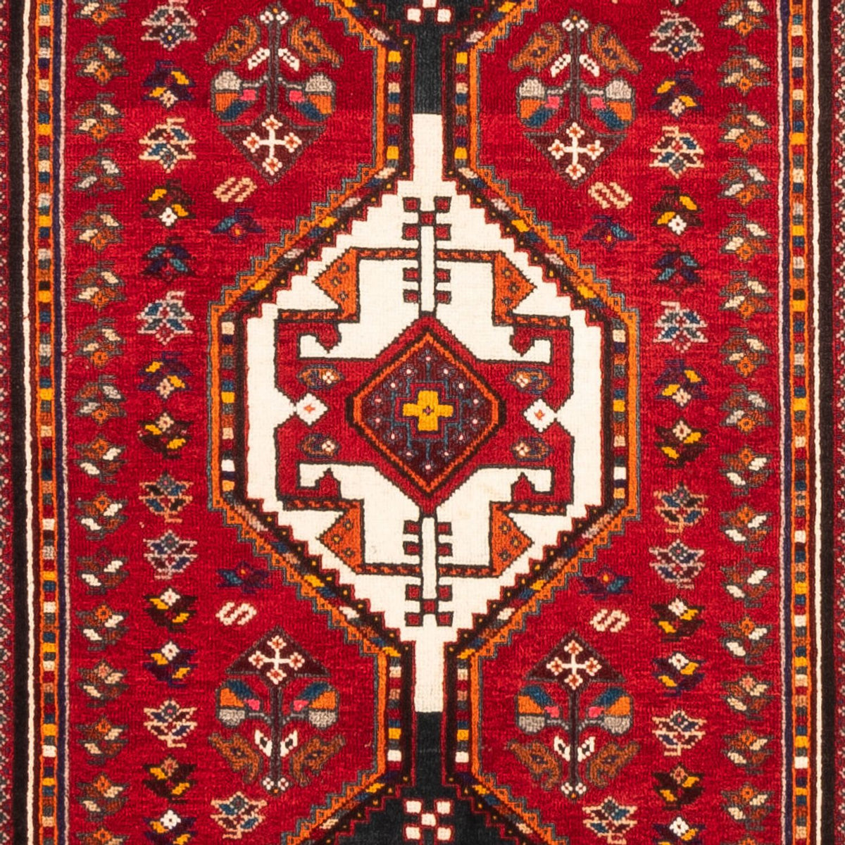Tapis de couloir Tapis persan - Nomadic - 282 x 82 cm - rouge